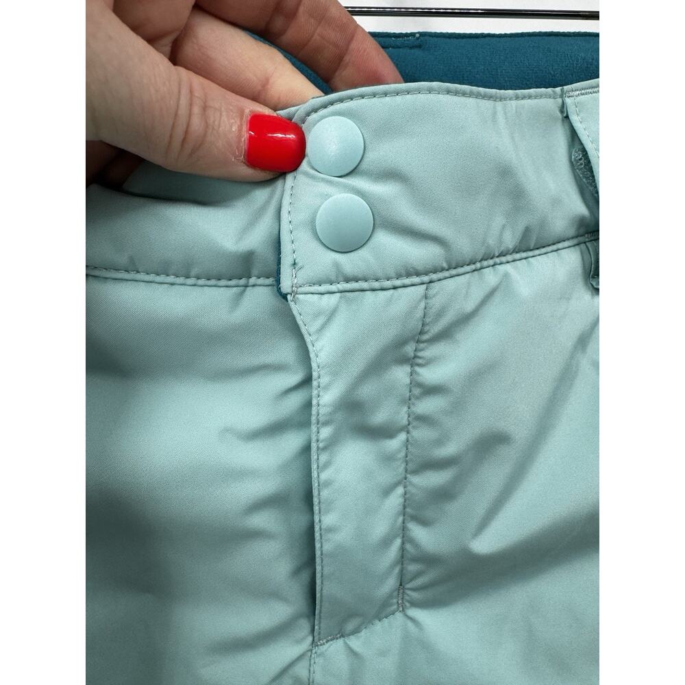 Patagonia Youth Powder Town Pants Skiff Blue Size Medium 10 Light Blue Snow Ski - Picture 6 of 16